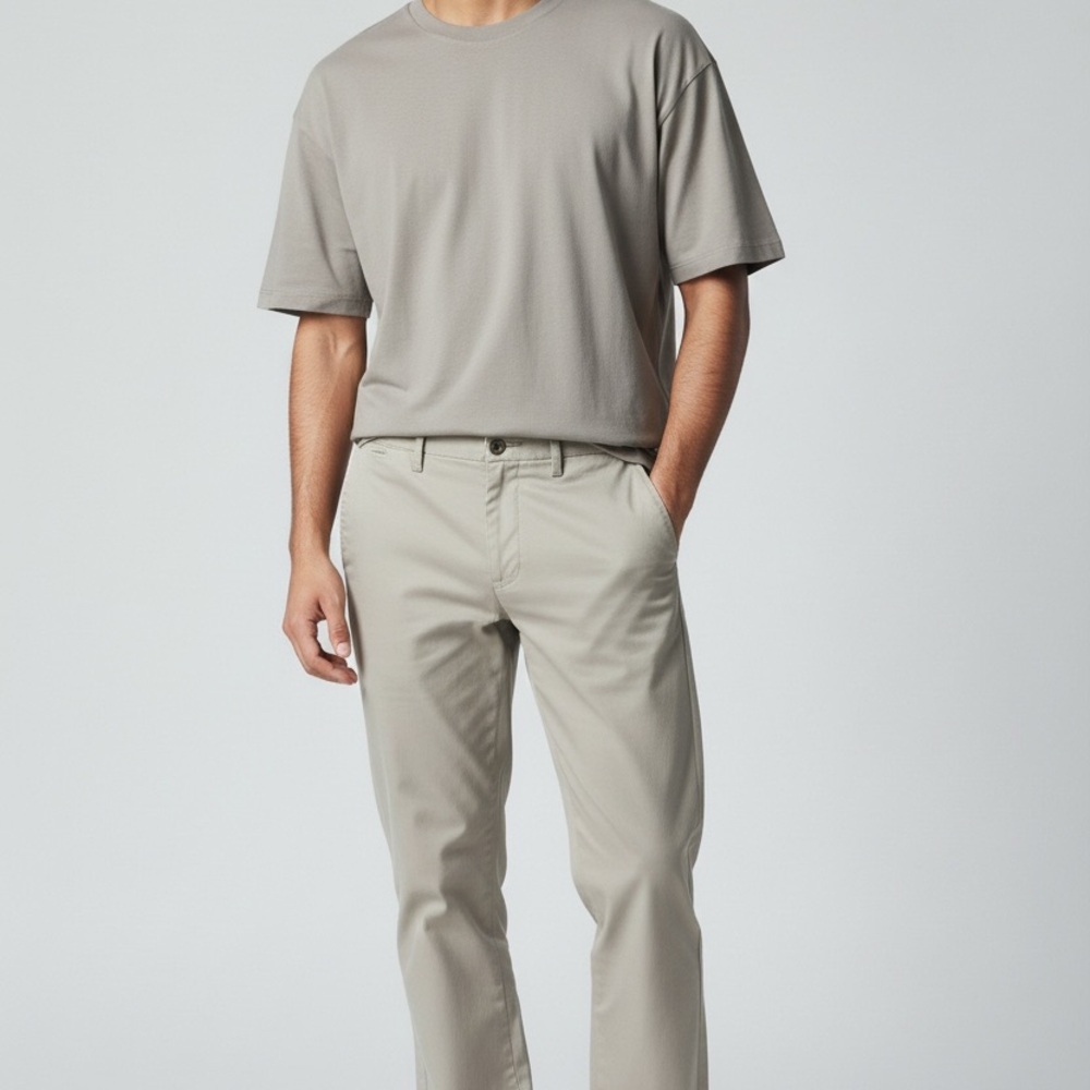 Banana Republic Men 35x34 Khaki Vintage Straight Fit Emerson Chinos B181